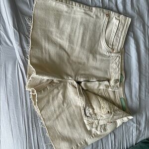 Articles Of Society Cream Jean Shorts Versatile Style